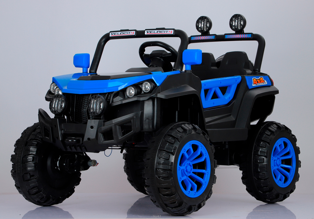 coche-electrico-para-ninos-buggy-rodeo-12v-4x4-biplaza-azul