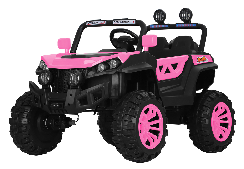 coche-electrico-para-ninos-buggy-rodeo-12v-4x4-biplaza-rosa